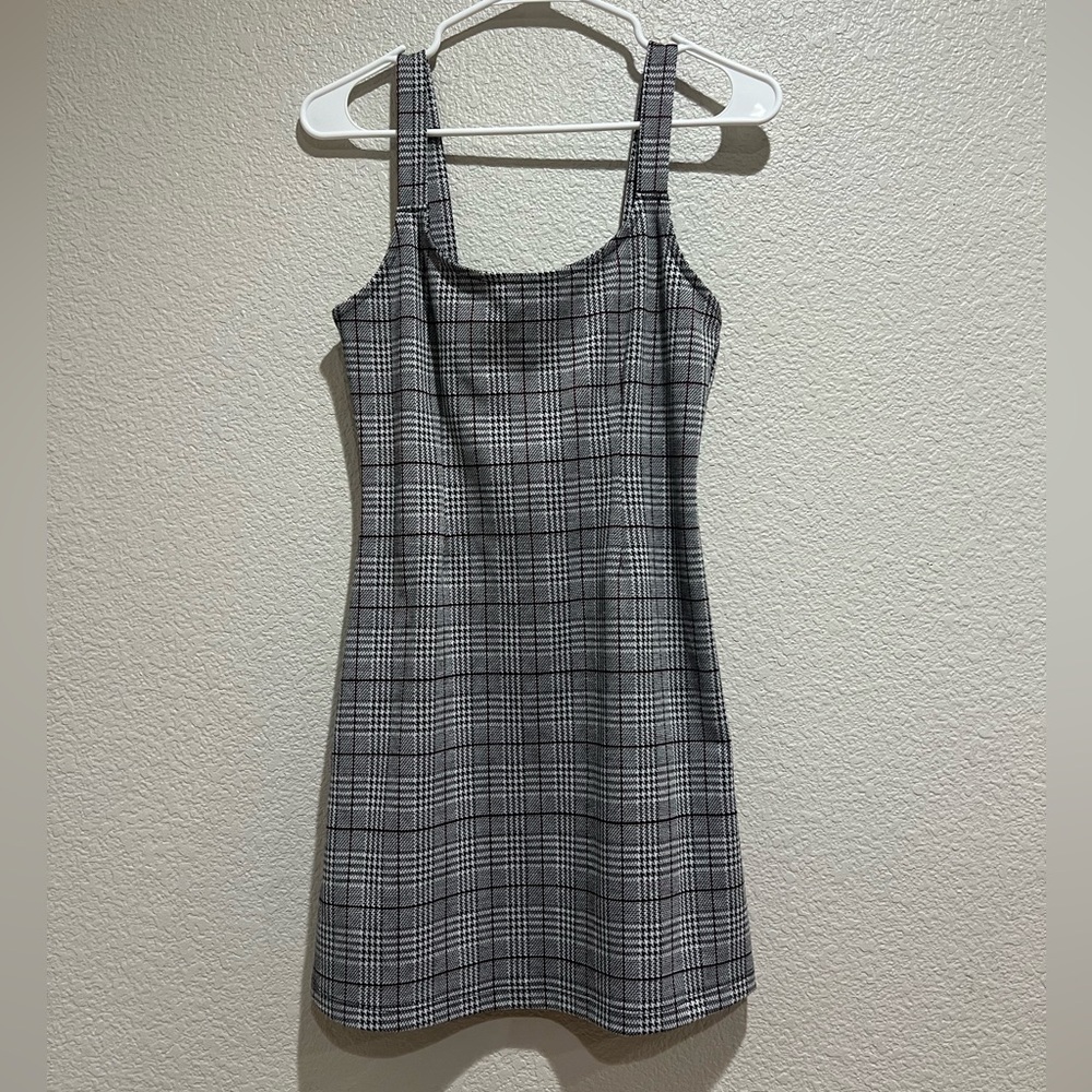 Forever 21 Plaid Pinafore Dress, S